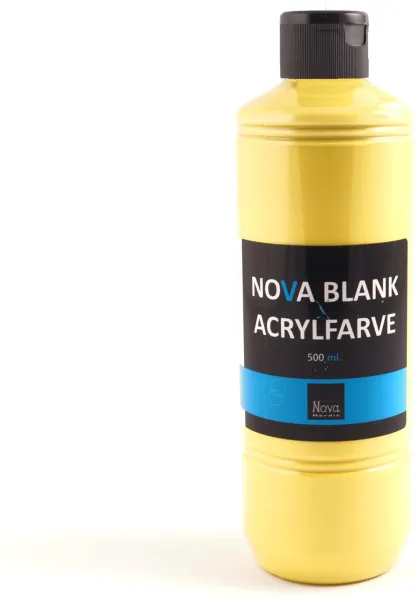 Nova Acrylfarbe Glänzend 500 ml. Primärgelb
