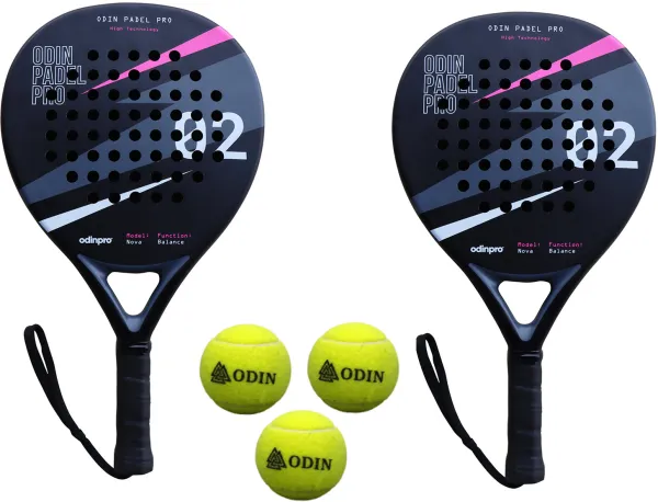 Odin Padel PAKETTILBUD (Odin Padel Nova Balance + Odin Padel Bälle - 3 Stk.)